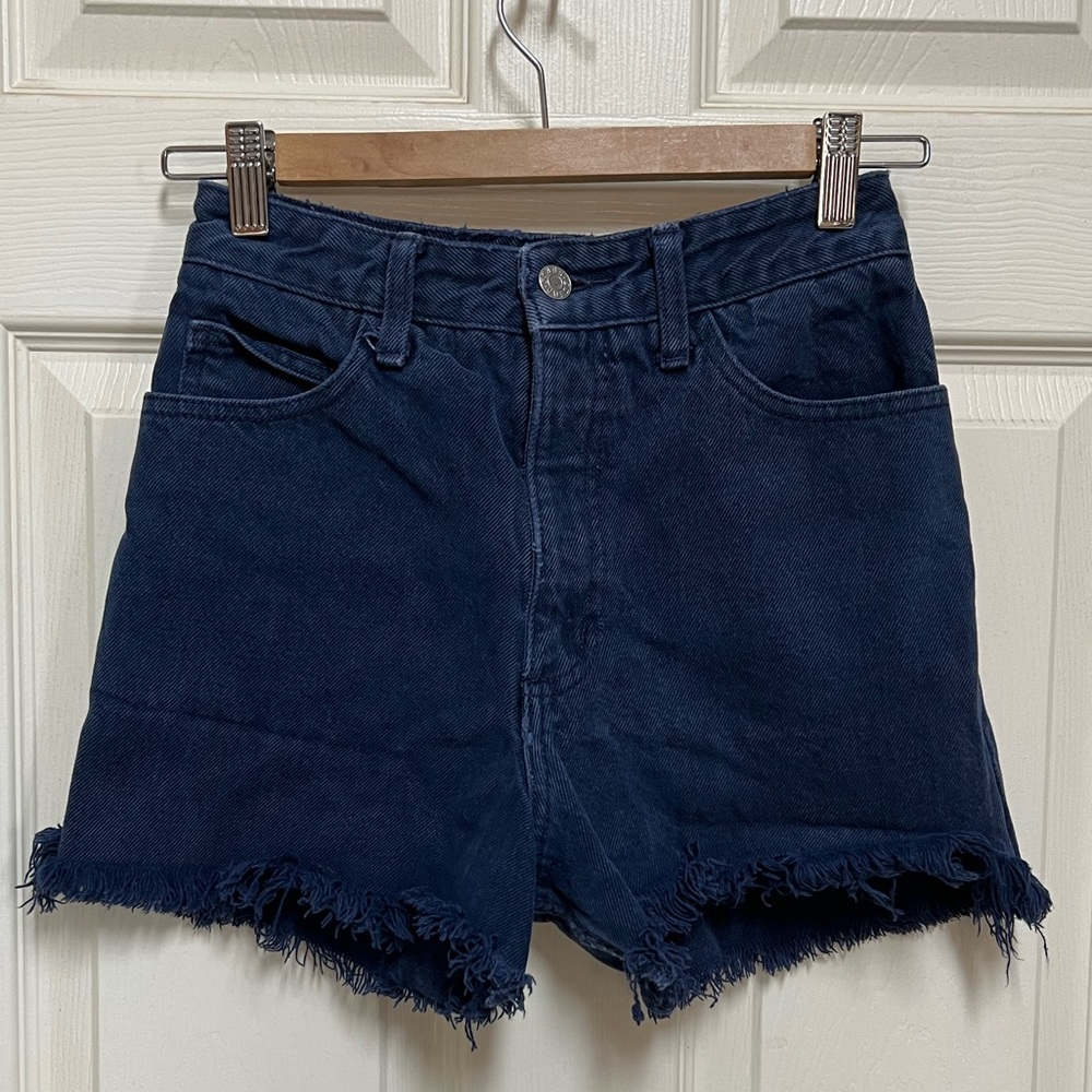 Guess Vintage Jeans Cut Off Dark Blue/Faded Black Jean Shorts
